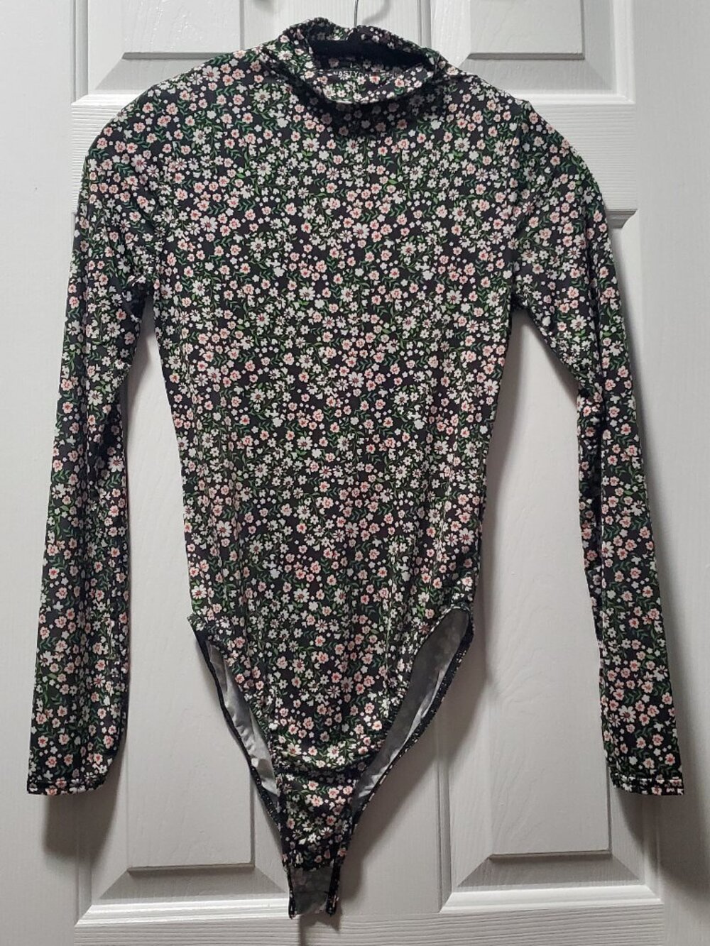 Nasty Gal Floral Mockneck Bodysuit | 2